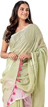 DURGA HANDLOOMS Pure Mulmul Cotton Handloom Saree for Women Lightweight Summer Saree with Blouse Piece