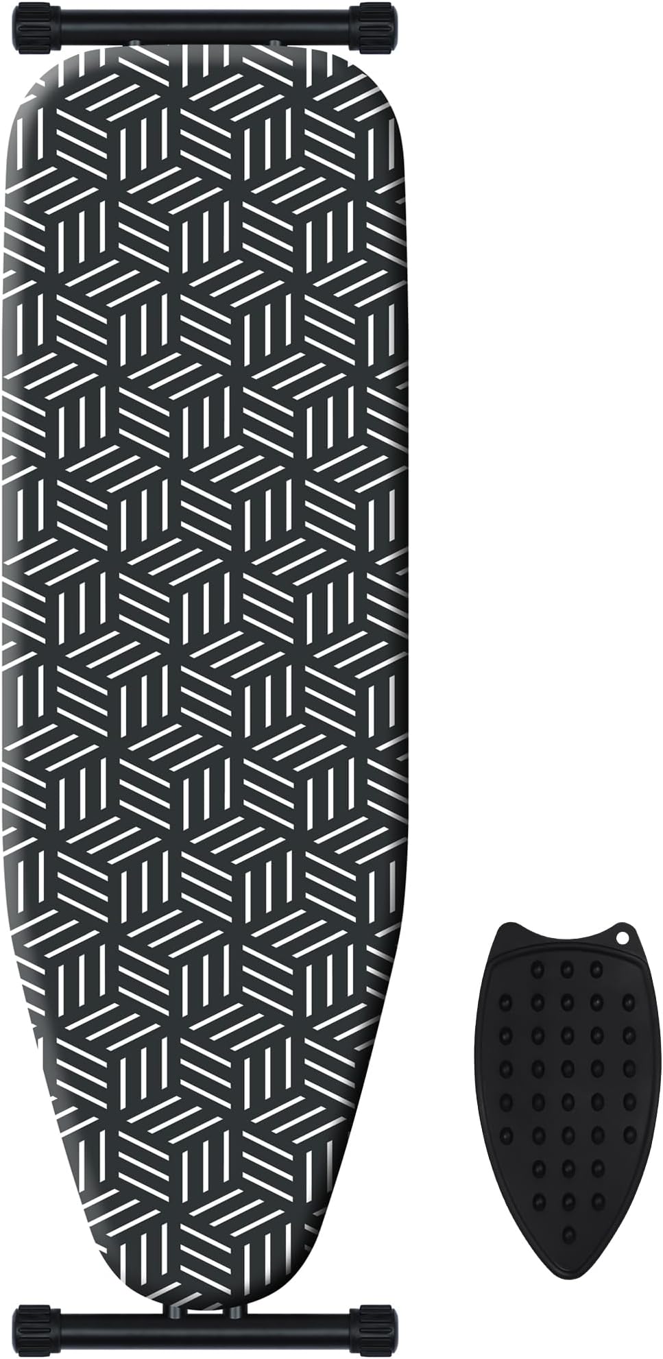 Ironing Board, Compact and Space Saver Full Size Ironing Board, Extra Wide Ironing Area with Extra Thick Heavy Duty Padded Cover, Stable Structure, Easy to Fold