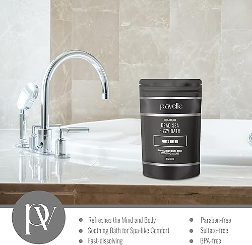 Miniatura 5 de Pavelle Baño efervescente del Mar Muerto 100 natural relajante bomba de baño y polvo calmante para aliviar el estrés y la ansiedad juego de regalo