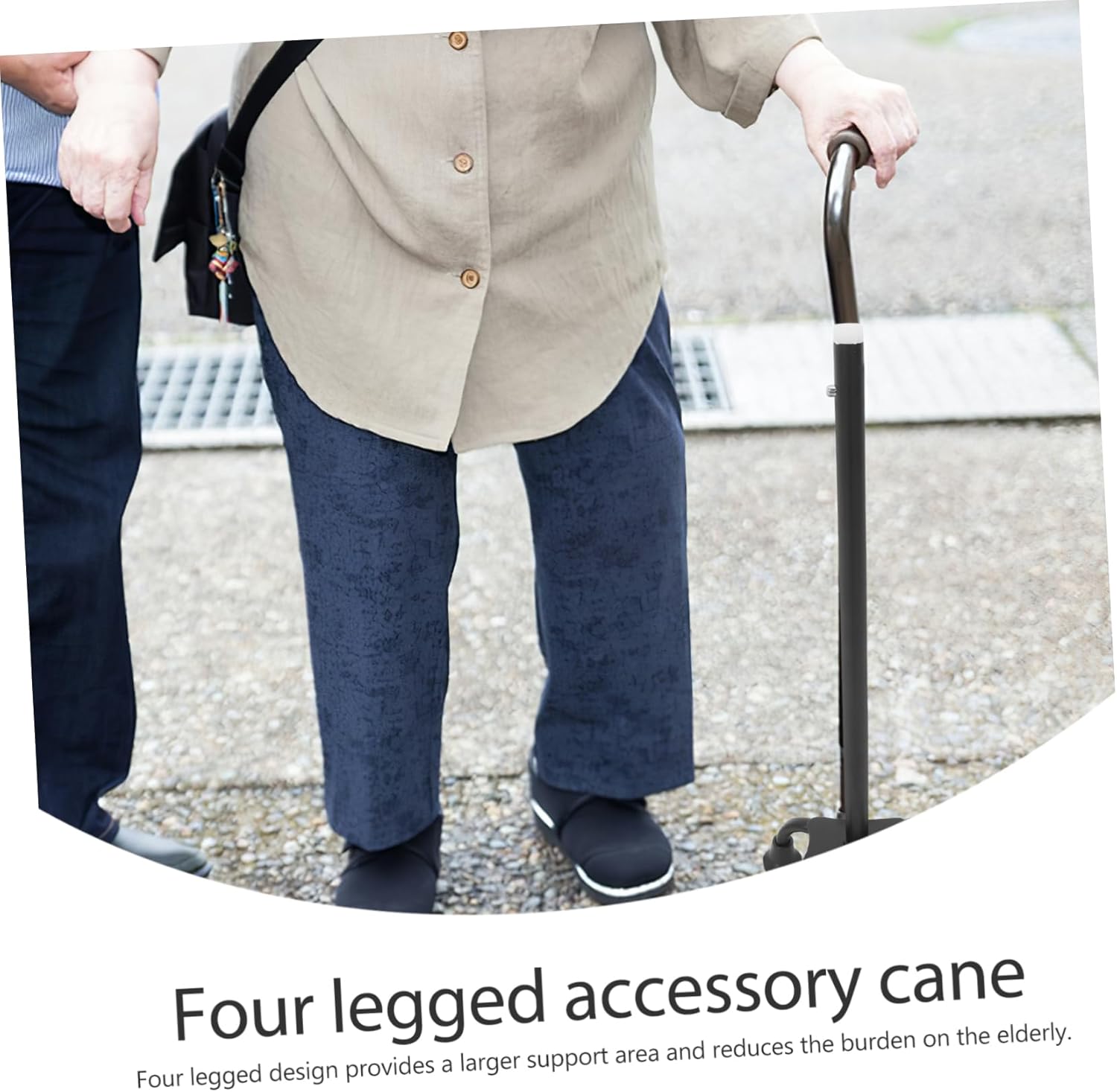 Quad Support Cane Feet Self Standing Replacement Tips for Walking Canes Durable Slip-Resistant Design for Seniors and Outdoor Use Enhanced Stability and Support