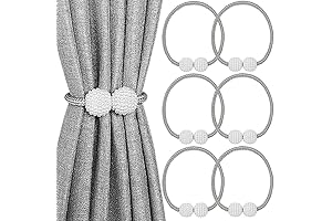 MELALUXE Magnetic Window Curtain Holder Tiebacks