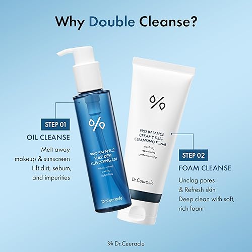 Miniatura 2 de Dr.Ceuracle Pro Balance Cleanser Duo Set (aceite limpiador y espuma limpiadora)  Lavado facial diario hidratante equilibrado pH para todo tipo de
