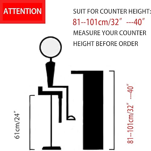 Miniatura 13 de Sidanli Blue - Juego de 2 taburetes de bar de terciopelo de 24 pulgadas con reposapiés, sillas de bar modernas para el hogar, isla de cocina,