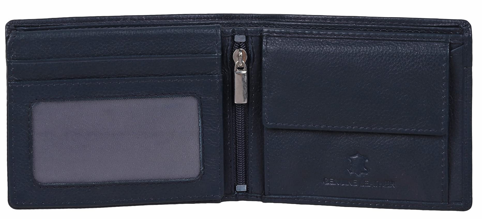 NAPA HIDE Leather Wallet for Men I Handcrafted I 6 Card Slots I 2 Currency & Secret Compartments I 1 Zipper & 2 ID Card Slots - Image 3 thumbnail
