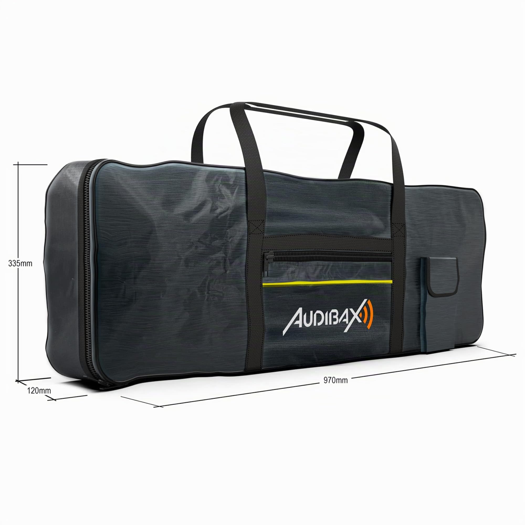 Audibax Onyx Bag 61 - Custodia per Tastiera e Pianoforte a 61 Tasti - Borsa con Due Maniglie Robuste e Confortevoli - Zaino Imbottito per Tastiera o Pianoforte Digitale - Custodia in Poliestere