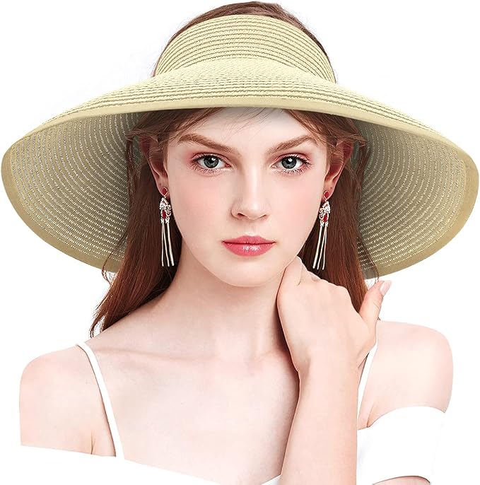 livhil Foldable Sun Hats for Women 