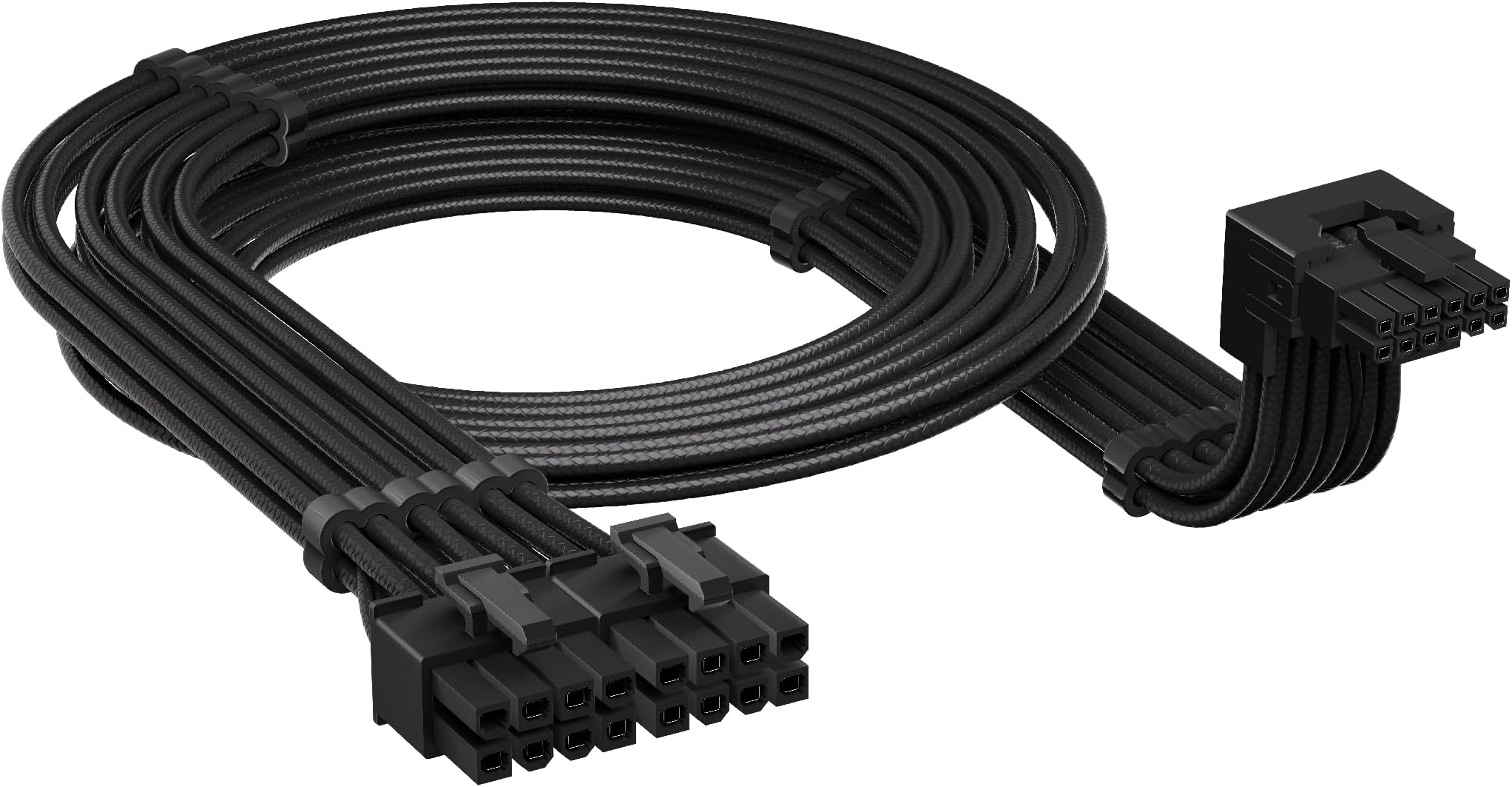 Corsair Type 4 PSU 90° 12V-2x6 GPU Power Cable – For NVIDIA GeForce RTX Graphics Cards, Easy Connection, Ultra-Flexible, Thermal Protection – Style A
