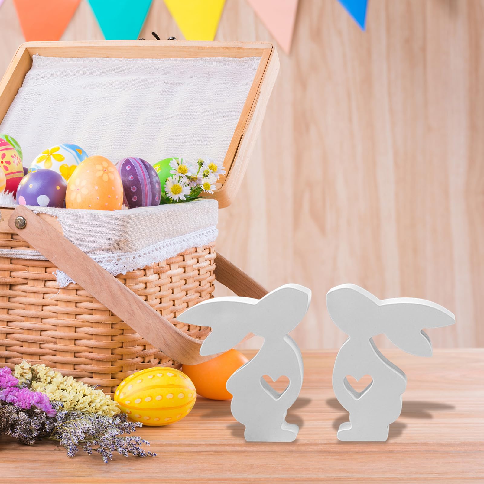 Déco Pâques Diy Moules Silicone Lapin Pâques - Lot De 2 - Pour Bougies, Résine Et Plâtre - DIY Déco De Pâques Moule Bougie 3D