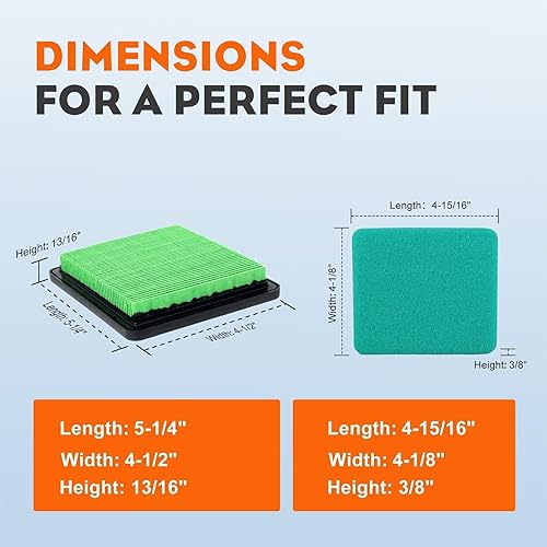 Miniatura 5 de Hipa 17211-ZL8-023 Filtro de aire para Honda GCV160 GCV190 GC190 GC160 GCV190LA GCV160LA GC135 GCV160A GCV135 GCV190A Motor