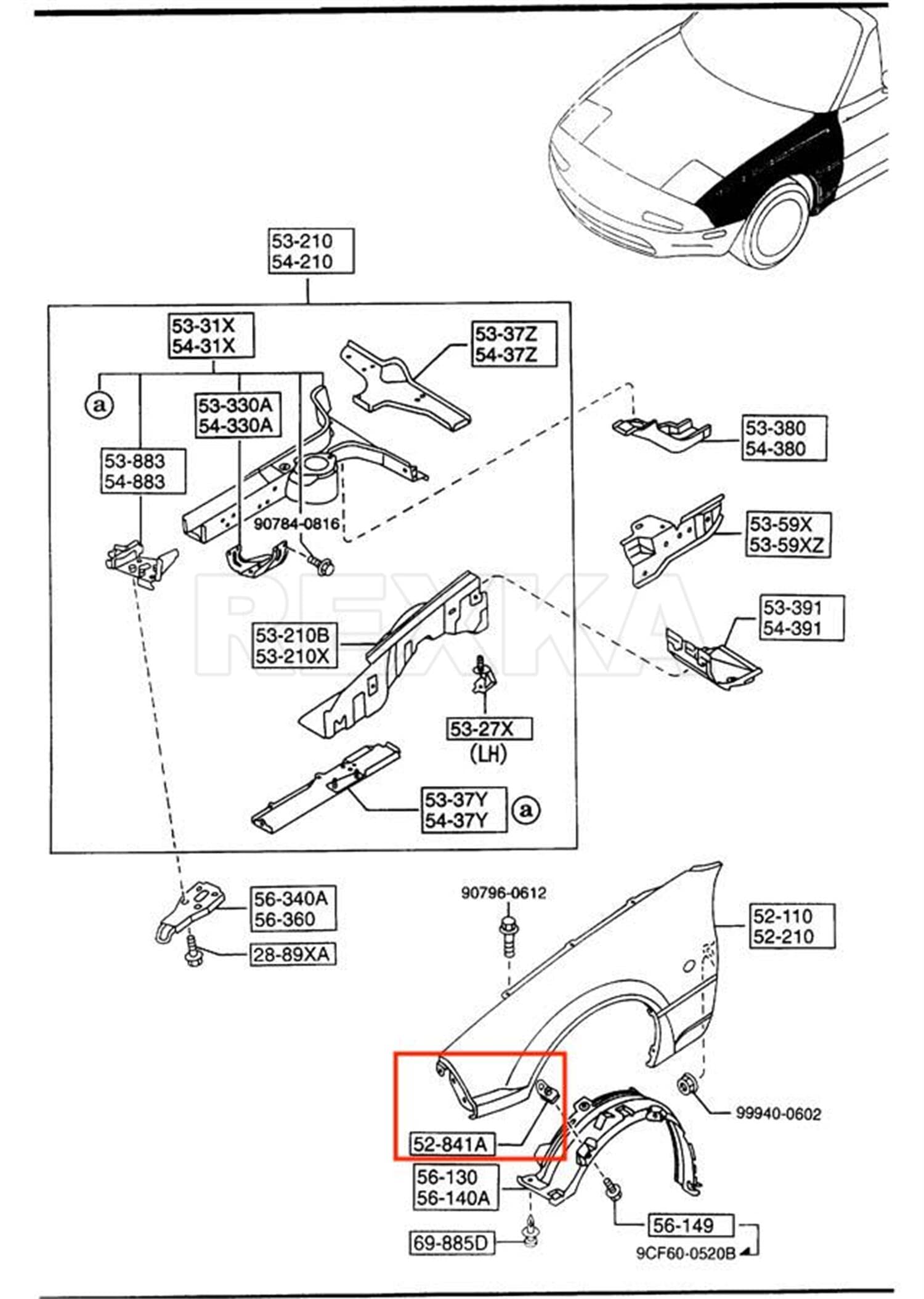 Amazon.com: Rexka Fender/Wheel Housing Nylon U Nuts for Toyota