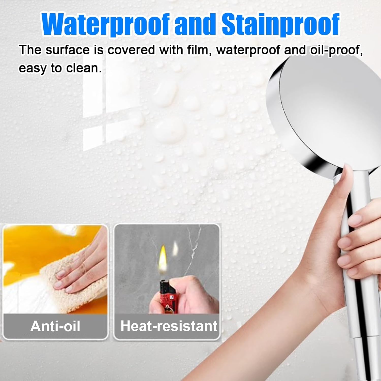 Kunovo Imitation Tile Marble Sticker, Decorative Ceiling Covers for Cracks & Stains, Styrofoam Glue up Ceiling Tiles for Living Room Cafes Studio(20pcs,40x80cm(15.8x31.5in))