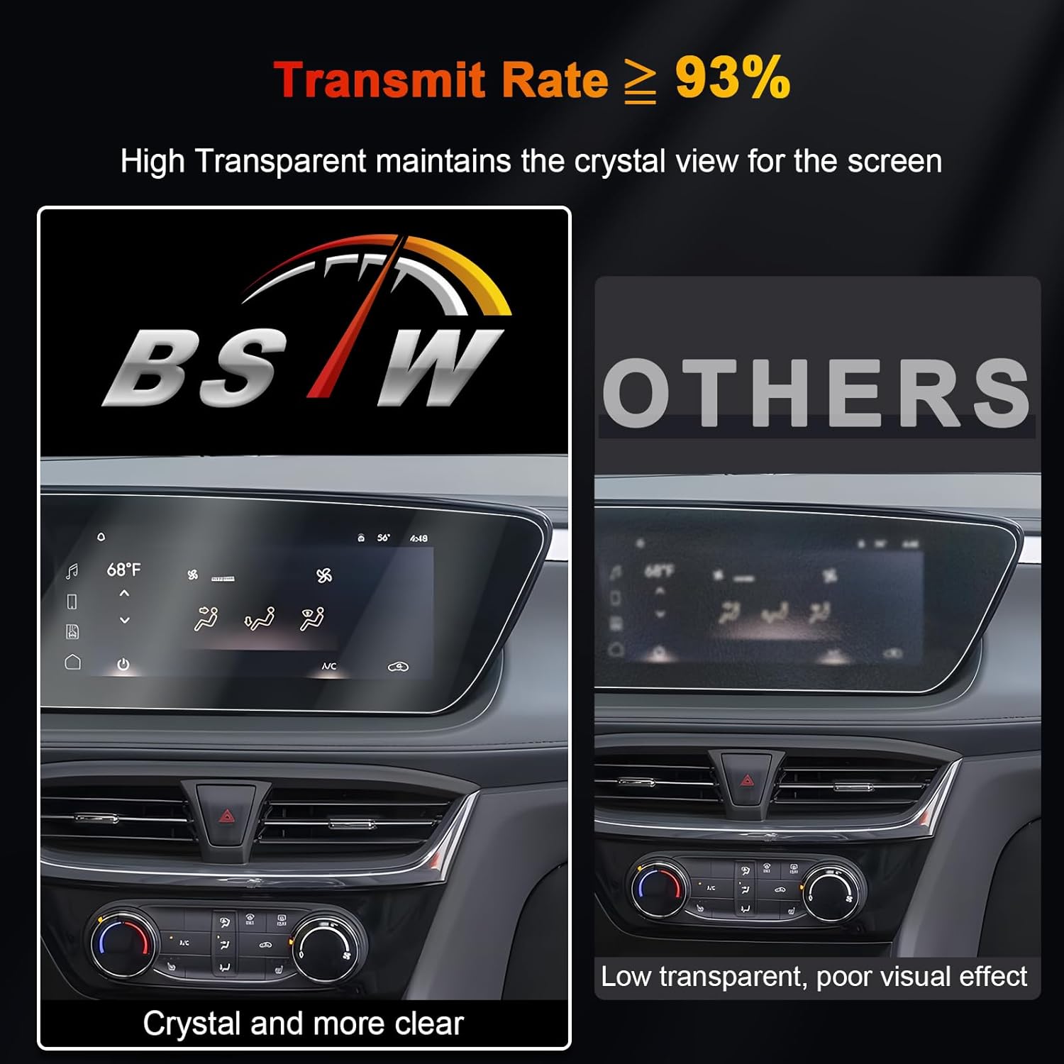 for 2026 Buick Encore GX Screen Protector for 2024-2026 Encore GX Preferred/Sport Touring/Avenir 11″ Infotainment & 8" Gauge Cluster for 2025 Buick Encore GX Accessories Nano Protective Film 2PCS (Encore GX 11″ & 8″ Film)