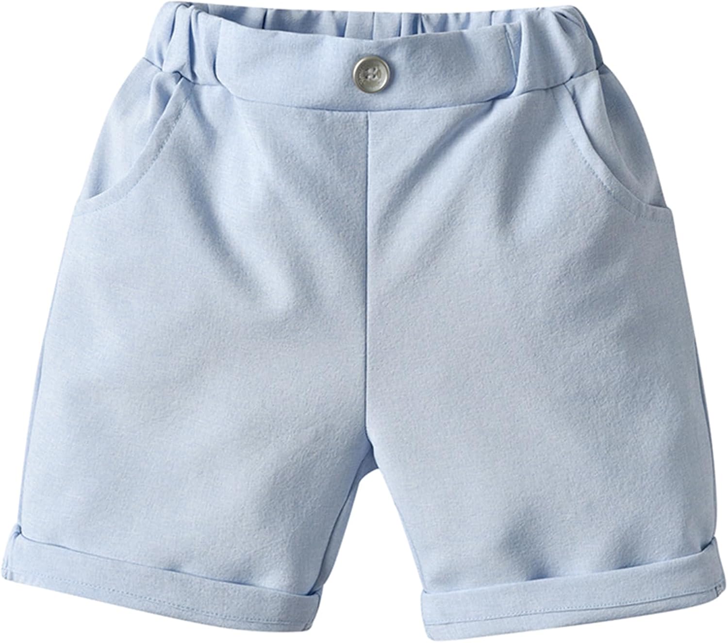 Toddler Baby Boy Outfits, Summer Formal Short Sleeve Bowtie Shirt Vest Shorts Suit Gentleman Wedding Outfits