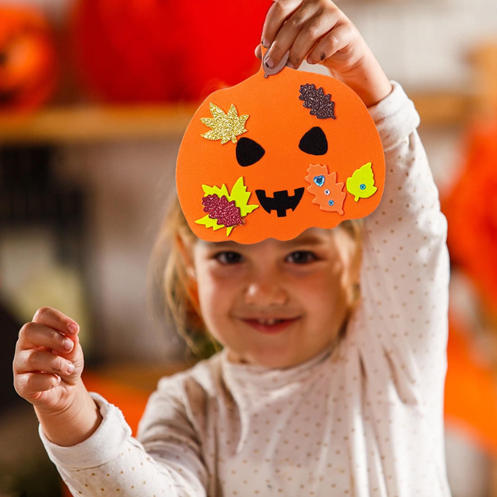 Bricolage Halloween Enfant, 3 Pièces De Citrouille D