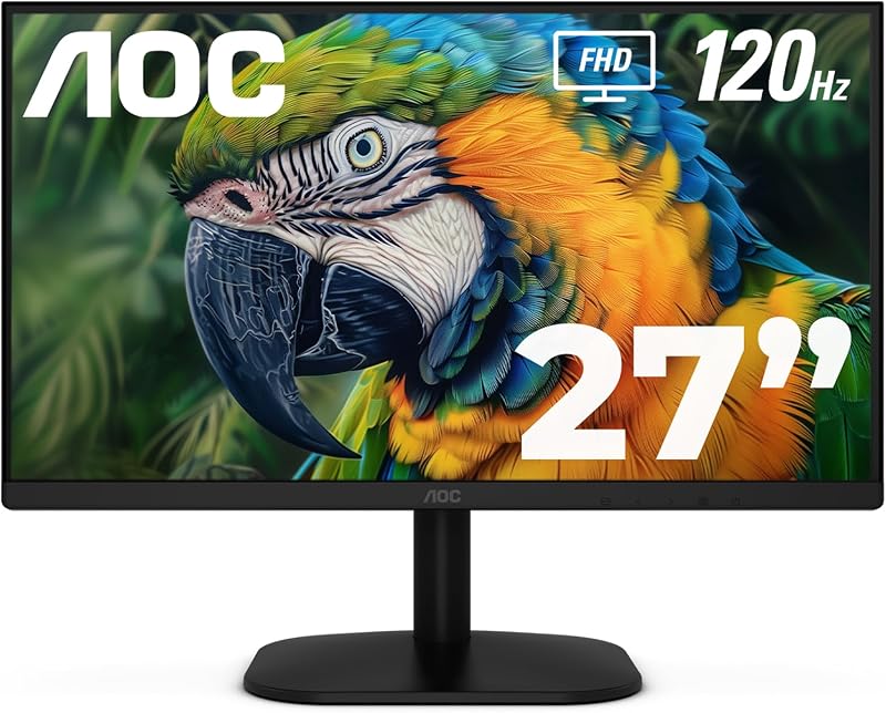 Monitor de computadora de 27 pulgadas FHD 120 Hz IPS rápido HDR, 27B35H3 | Monitor LED 1920×1080, MPRT de 1 ms, sincronización adaptativa, HDMI 1.4, VGA, VESA, ajuste de inclinación, ecológico, sin parpadeo, luz azul baja