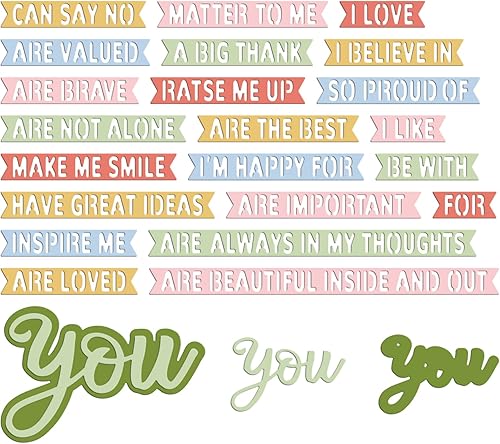 Vista 31 de INFUNLY 71 piezas de letras del alfabeto troqueladas para hacer tarjetas, letras A-Z, mayúsculas, 26 letras de metal, troqueladas, números en 71