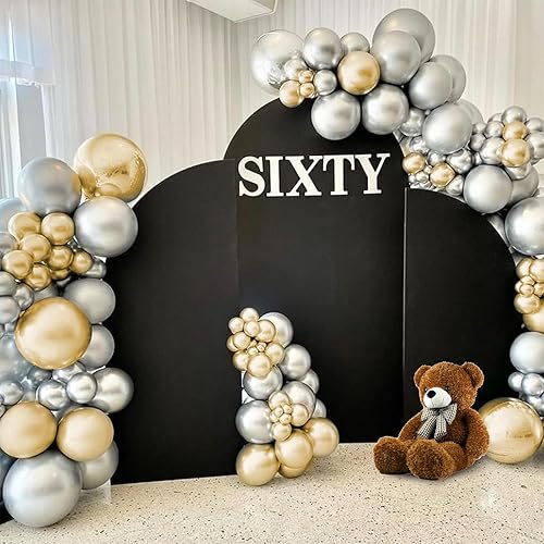 Miniatura 4 de OldPAPA Spandex Fitted Wedding Arch Cover 7.2FT Pink Arch Backdrop Cover, Round Top Chiara Backdrop Stand Covers for Wedding Birthday Party Baby