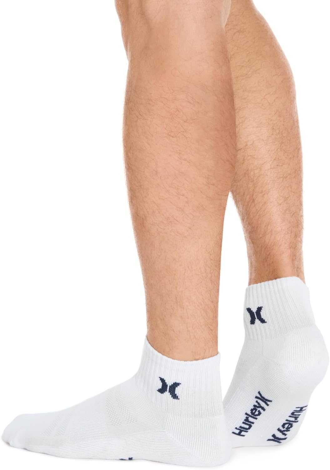 Hurley Mens 8 Pack Sport Cushioned Quarter Crew Socks - Image 5