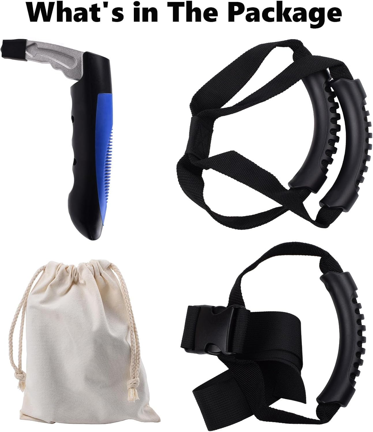 3PC Mobility Standalone Standing Assist Grip Handle/Adjustable Standing Aid Safety Handle/Kit Car Door Assist Handle for Elderly and Handicapped, Injured, Pregnant Woman