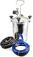 DPDynamicPower PRO 2.5 Gallon Stainless Steel Pressure Paint Tank Spray Pot with Agitator & Hoses
