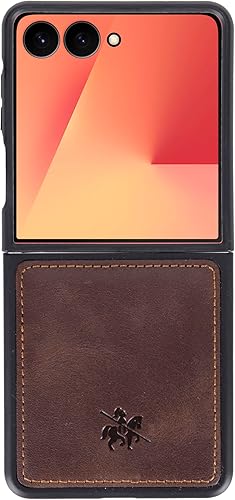 Miniatura 8 de Venito Lucca - Funda de cuero compatible con Samsung Galaxy S23 Ultra 68 pulgadas extra segura con cubierta trasera acolchada café café