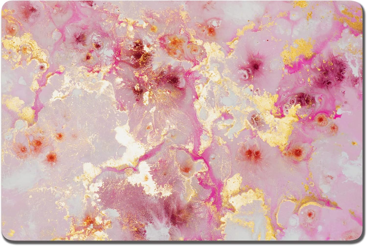 Rnivvi Dog Food Mat, 12"x19" Marble Dog Mat for Food and