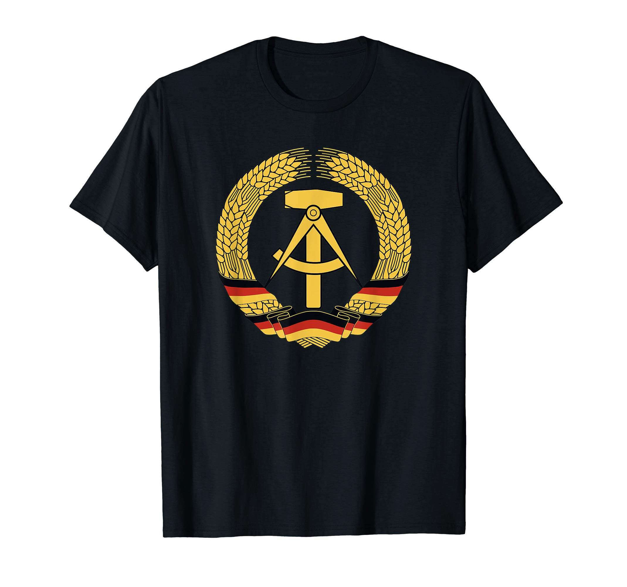 GDR coat of arms German Democratic Republic flag east T-ShirtOEKO-TEX STANDARD 100
