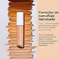 Vista 3 de e.l.f. Corrector de camuflaje hidratante, cubre imperfecciones y círculos debajo de los ojos, cobertura completa y ofrece un acabado satinado