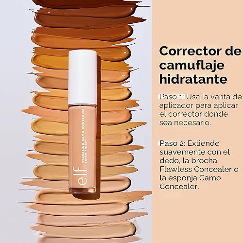 Miniatura 3 de e.l.f. Corrector de camuflaje hidratante, cubre imperfecciones y círculos debajo de los ojos, cobertura completa y ofrece un acabado satinado