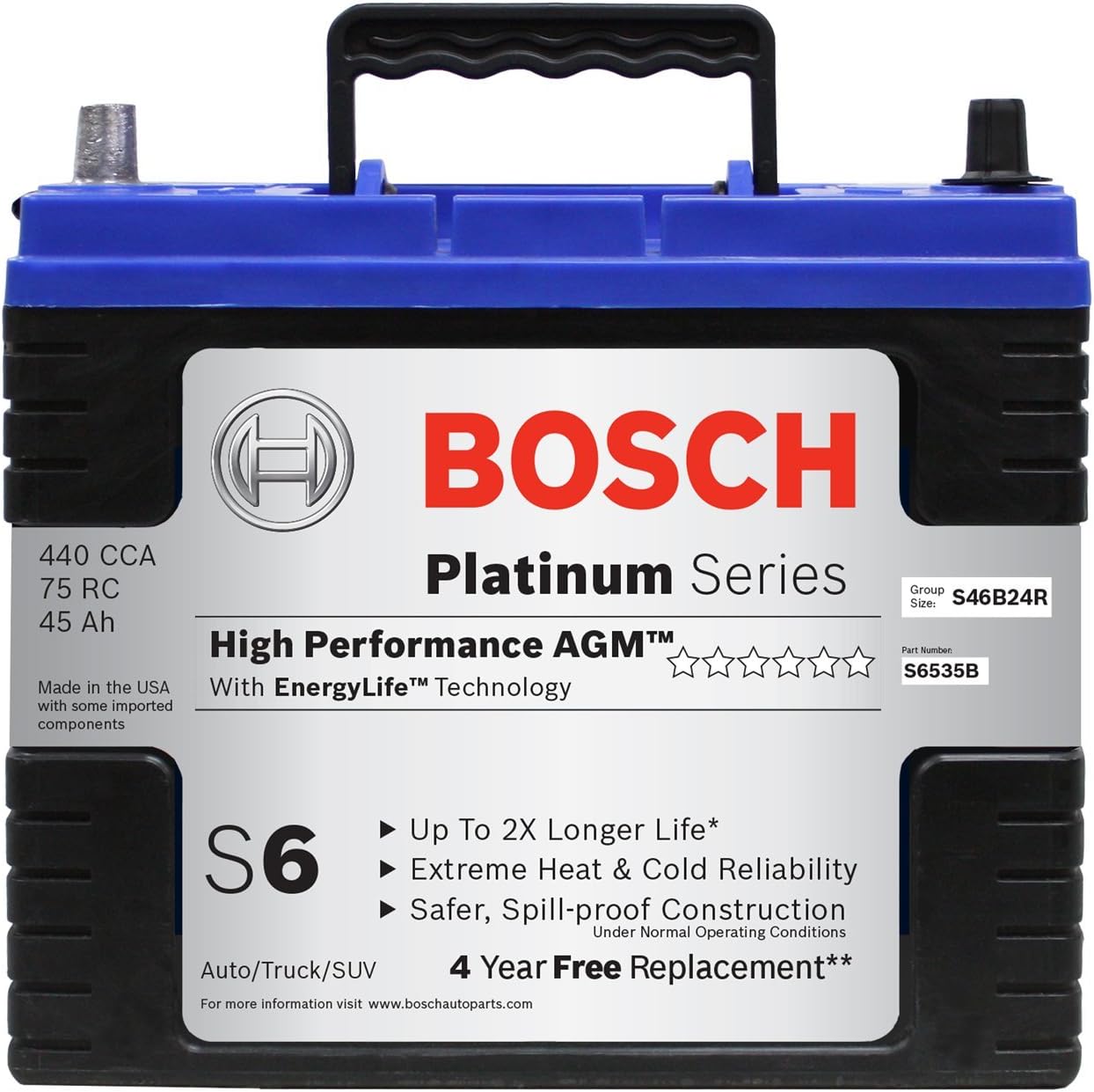 S6535B S6 Flat Plate AGM Battery