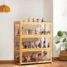 Acrylic Display Cabinet, Living Room Display Cabinet, Showcase, Tough Texture, Sealed Suitable for Various Scenarios three layer primary color 70-34-106 Transparent on all sides
