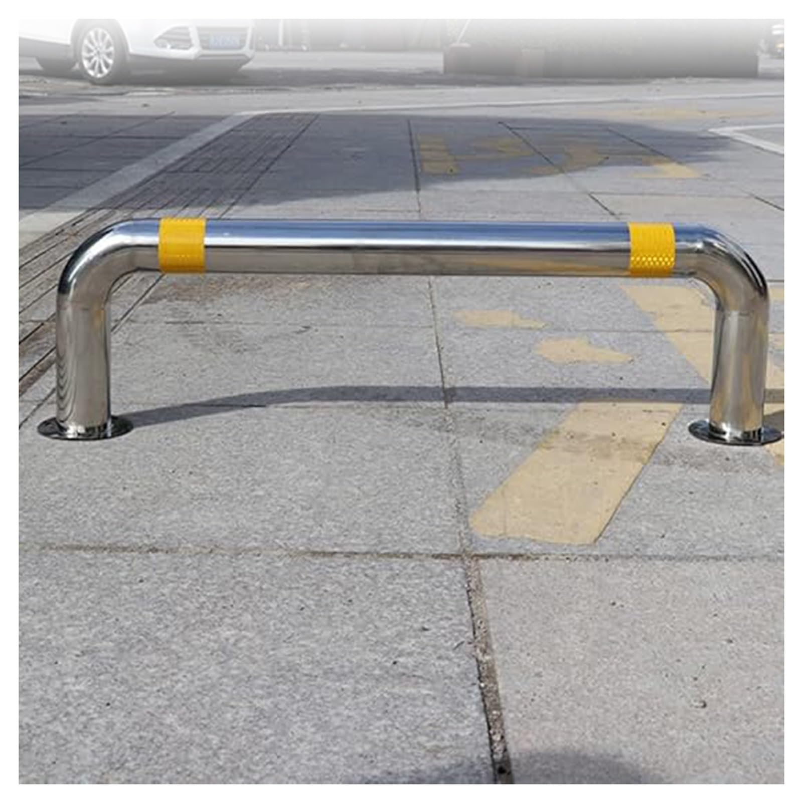 AYCDL Parking Space Anti-Collision Railing,U-Shaped Guardrail Anti-Collision Bar Car Blocker,304 Stainless Steel Parking Stopper for Garage Subways,59 x 11.8in,59 x 11.8in