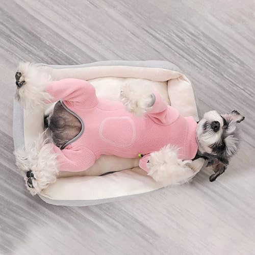 Miniatura 6 de Abrigo de invierno para perro con cuatro patas, chaqueta reflectante para clima frío, abrigo cálido para perro de manga larga para perros pequeños y