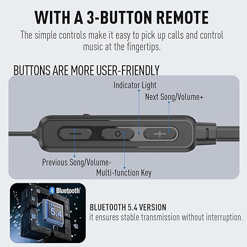 Miniatura 6 de Hearprotek Auriculares inalámbricos, Bluetooth 5.4, suaves y ligeros, para dormir, más de 25 horas de reproducción, ideales para dormir de lado,