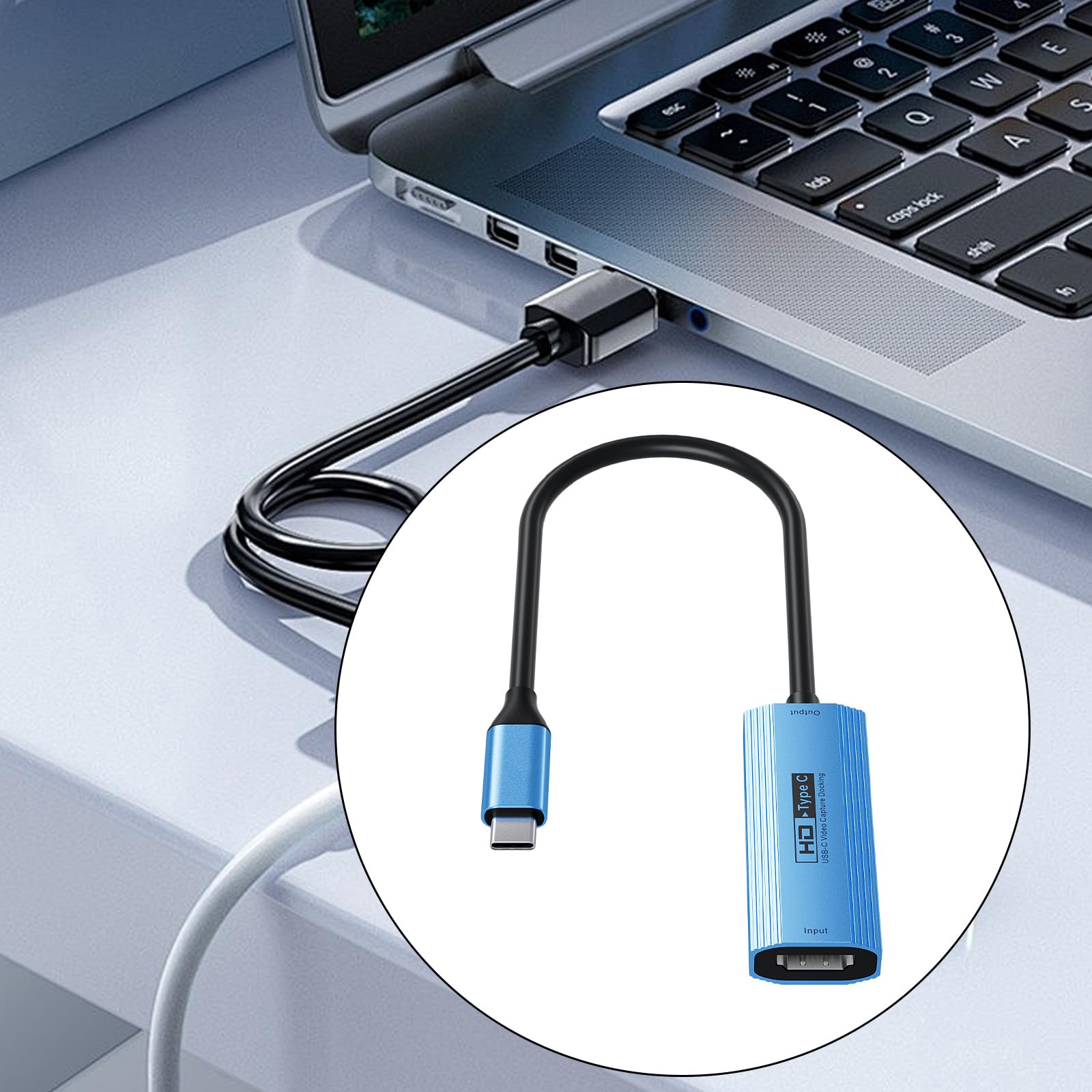 Carte de capture vidéo auditive USB 3.0 de type C 1080p 60 Hz PD3.0 vitesse rapide pour une utilisation polyvalente dans les jeux et la diffusion