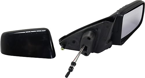 Miniatura 2 de Garag-Pro Espejo de ajuste manual para el lado del pasajero para Ford Focus 2008-2011 con 2 tapas (1 pintable, 1 texturizado), no plegable, no