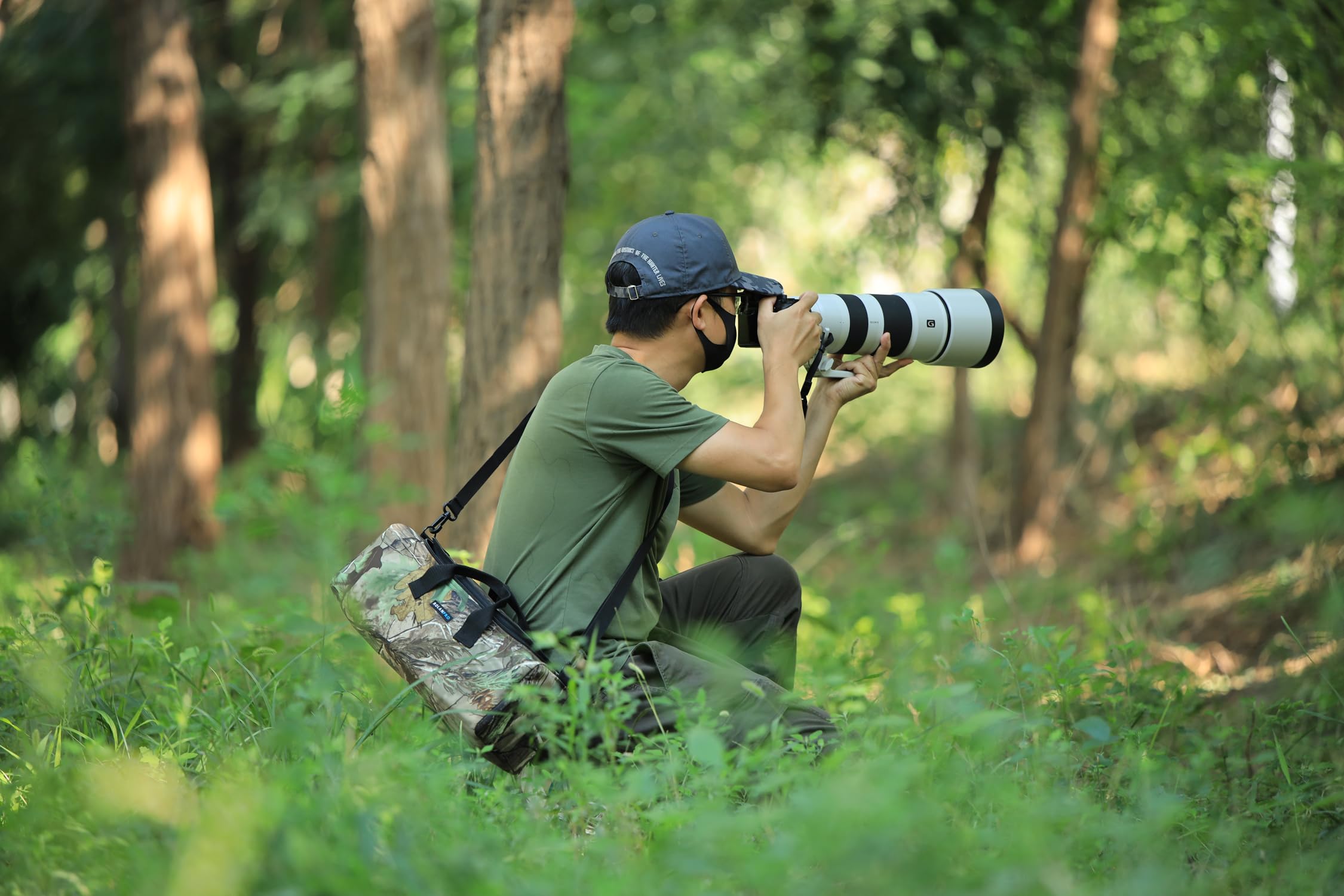 Rolanpro Tragbare Aufbewahrungstasche für Nikon Z180–600, Z 600 mm f6.3,für Canon RF 200–800, Kameratasche mit langem Objektiv, für Sony 200–600,für Sigma 150–600 mm usw., #5 Dschungel, wasserdicht
