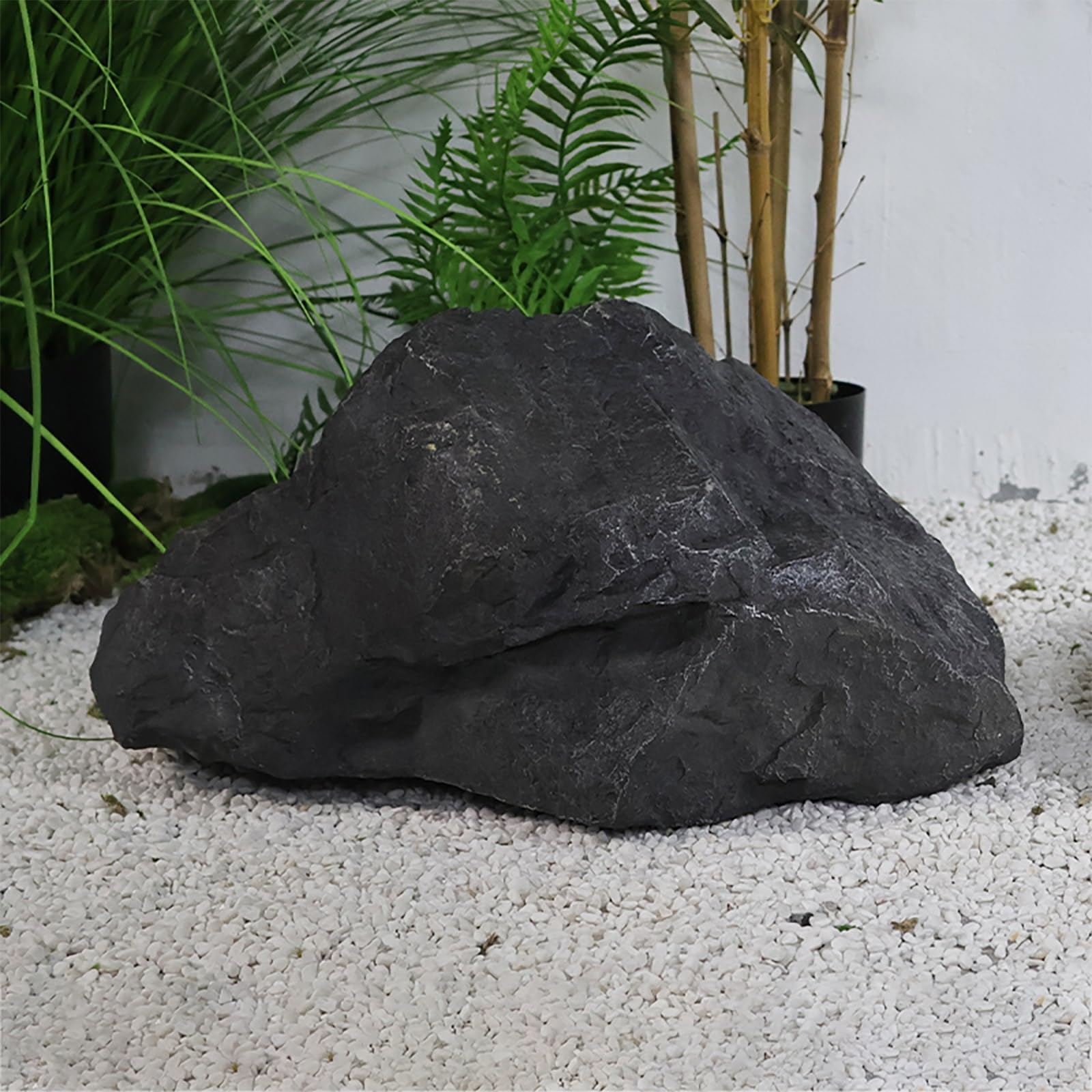 Roca falsa ligera de fibra de vidrio para paisajismo en jardín