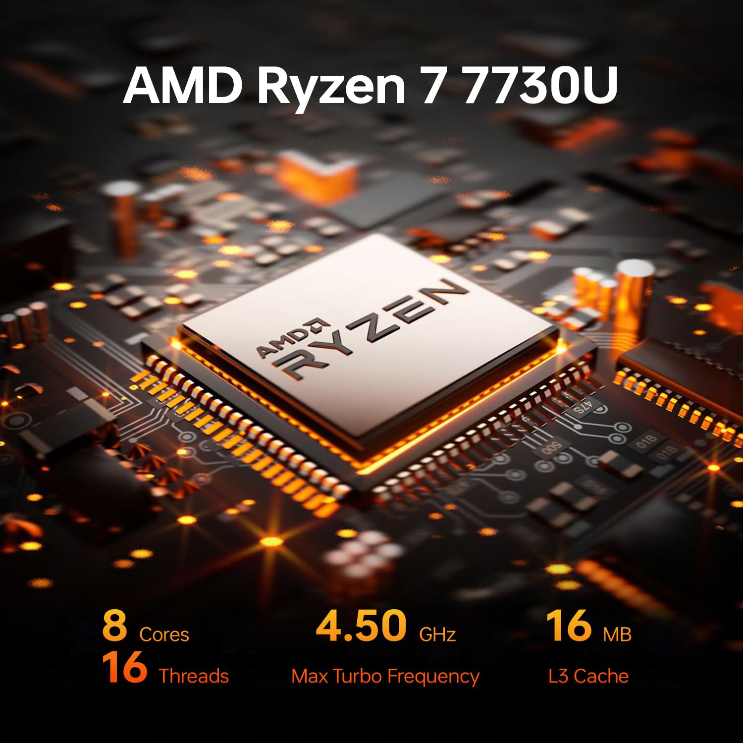 Amazon.com: HP Productivity Touchscreen Laptop, AMD Ryzen 7 7730U