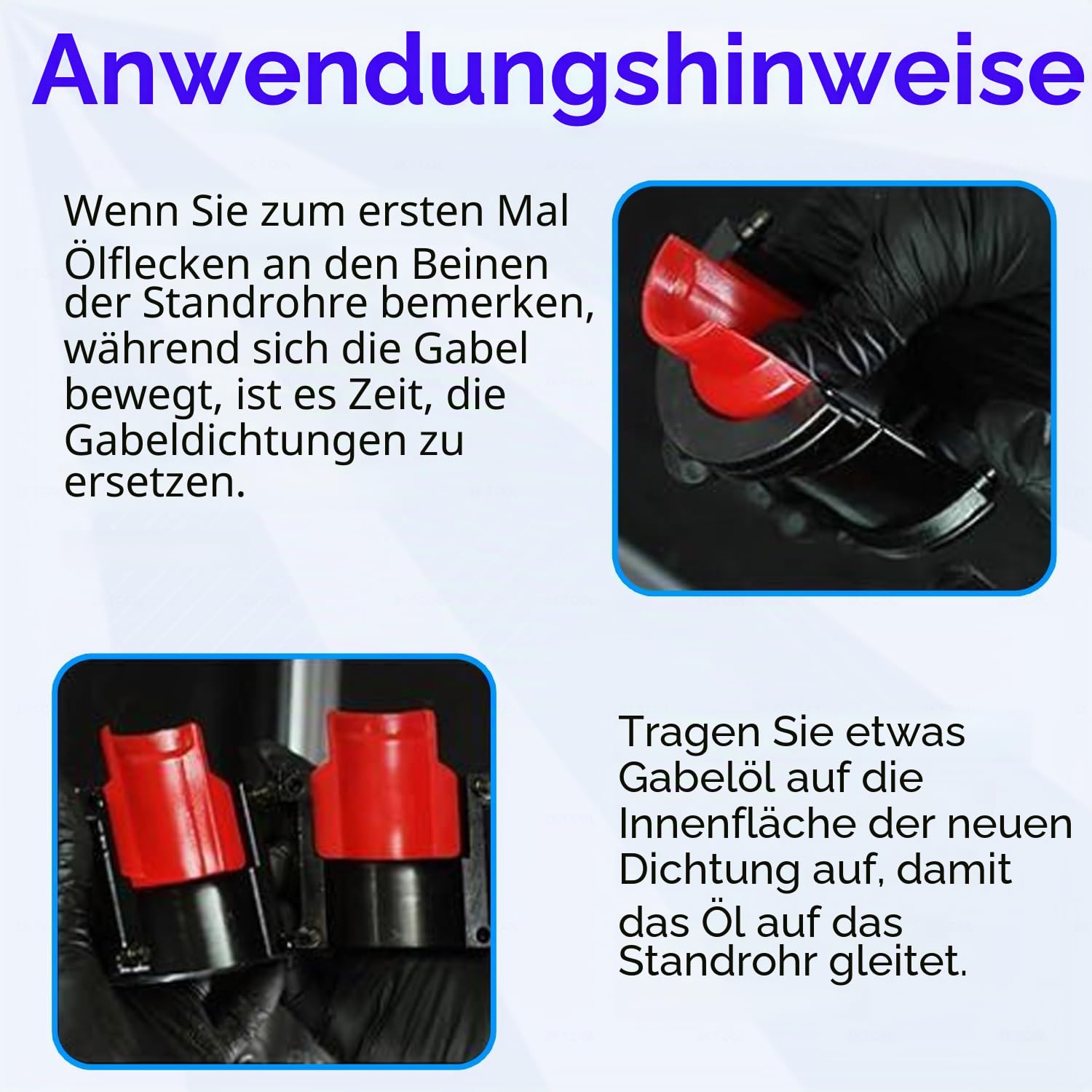 ZKTOOL 14-teiliges Motorrad-Stoßdämpfer-Öldichtungs-Installationswerkzeug, Motorrad-Gabeldichtungs-Einbauwerkzeug für 35 mm 36 mm 40 mm 41 mm 42 mm 43 mm 45 mm 46 mm 47 mm 48 mm 49 mm 50 mm