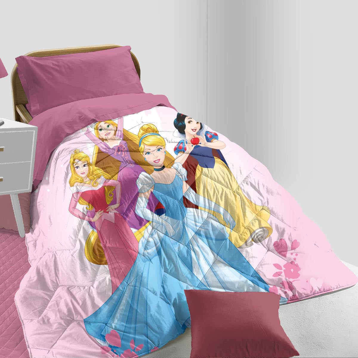 Trapunta Piumone Invernale Singola, In Morbida Microfibra, 1 Piazza, Misura cm.170x260,Stampa Piazzata Personaggi Disney e Marvel