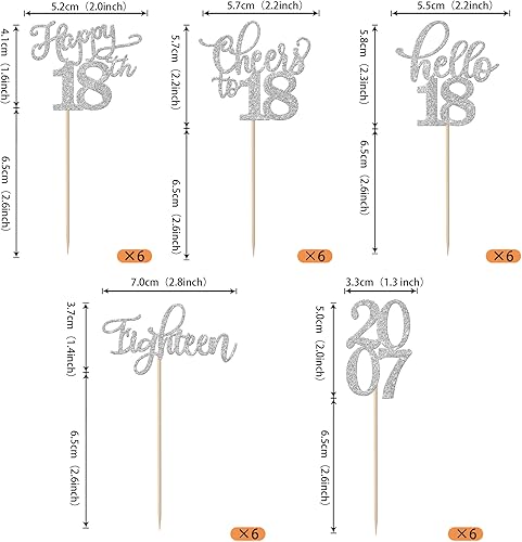 Miniatura 261 de Rsstarxi Paquete de 30 adornos para cupcakes de 15 cumpleaños con purpurina Mis Membrillo 15 desde 2010 Feliz 15º Cupcake Toppers Quince Cheers to