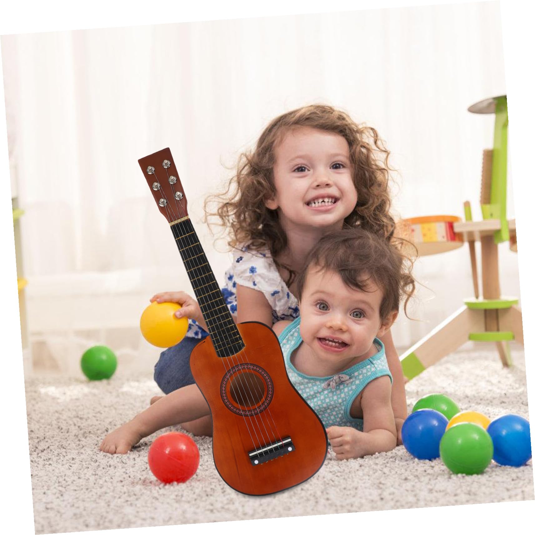 Guitarra de Madera para Niños 23 Pulgadas, Juguete Musical Educativo