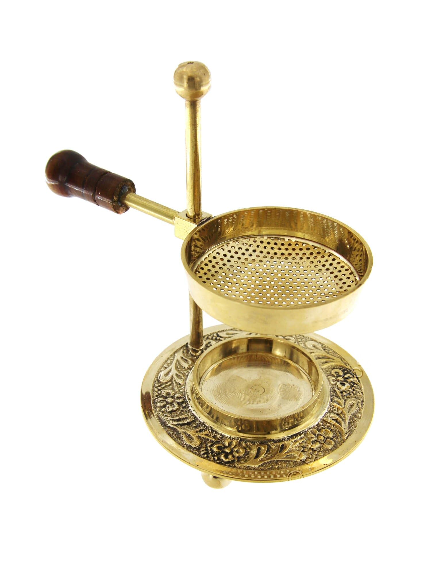 Brass Adjustable Incense Resin Burner - Charcoal Free | Ideal for Yoga, Spa & Aromatherapy, Pooja, Fragrance Lamp Oil Diffuser Camphor Burner Bakhoor Incense Burner-image-43