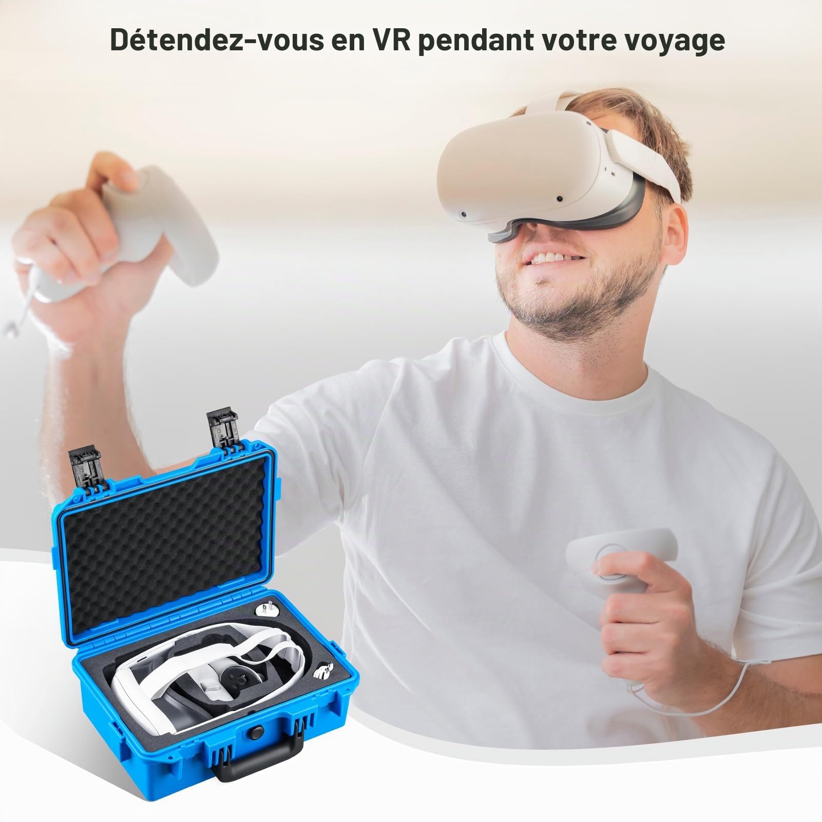 Lykus Titan OQ200 Étui Étanche pour Quest 3S/3 et Sangle Elite