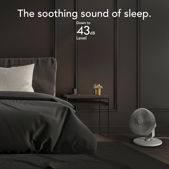 Vornado REFRESH 8 Table Fan with Aromatherapy Scent Pads, Swiveling Base, Easy to Clean, 3 Speed Settings, 45-Degree Tilt, Optimized Fan Sound for Sleep, Electric Fan for Bedroom, Office, Home
