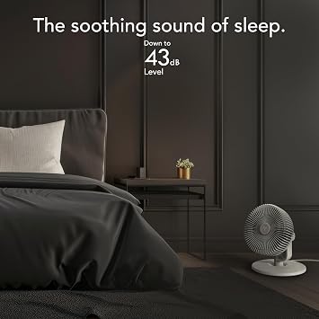 Vornado REFRESH 8 Table Fan with Aromatherapy Scent Pads, Swiveling Base, Easy to Clean, 3 Speed Settings, 45-Degree Tilt, Optimized Fan Sound for Sleep, Electric Fan for Bedroom, Office, Home