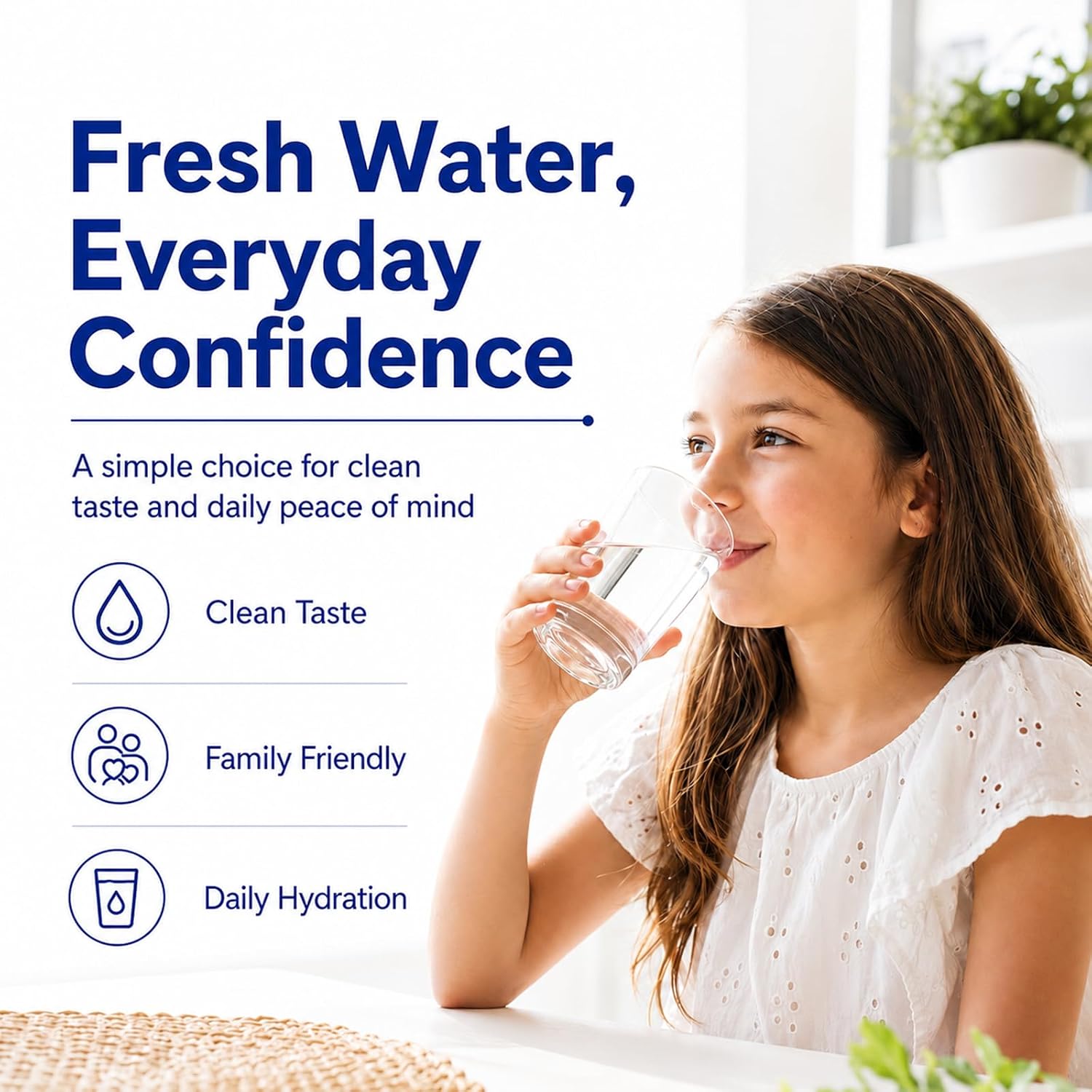 Replacement Water Filters for Brita® Pitchers and Dispensers, Fits Classic & Everyday Models, Reduces Copper, Mercury, Chlorine & Limescale, BPA-Free (6 Pack)