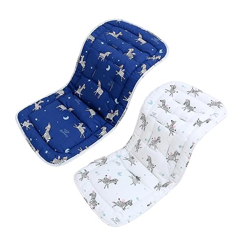 Cojín para cochecito de bebé, inserto para asiento de coche infantil - reversible, universal, transpirable y suave, alfombrilla para cochecito de