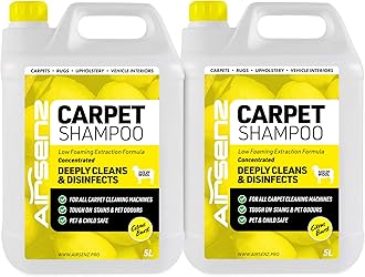 Professional Carpet Shampoo - Low Foaming Extraction Formula Suitable For All Carpet Cleaning Machines (Citrus Burst, 10L)